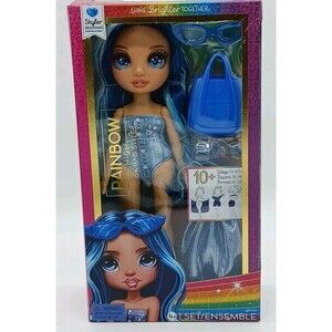 Mattel Rainbow High Swim & Style Skyler (Blue) 11"IN Fashion DOLL W/Accessories